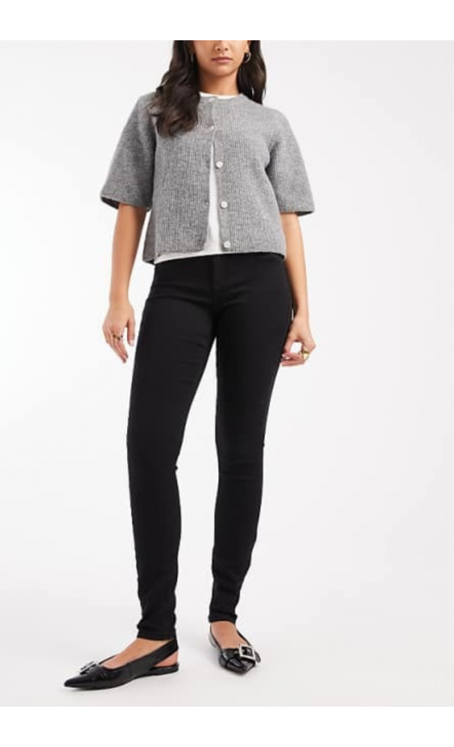 ONLY Royal high waisted skinny jeans in black