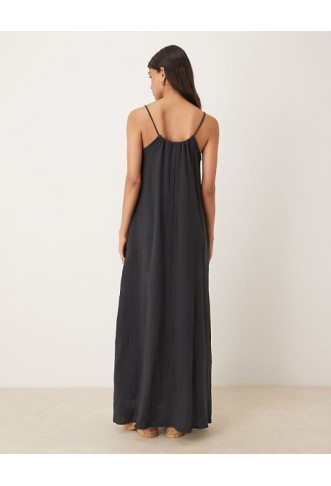 JDY cheesecloth sleeveless tie front maxi dress