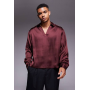 ASOS DESIGN boxy oversized overhead satin shirt