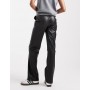 ASOS DESIGN Tall faux leather straight leg trousers