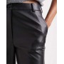 ASOS DESIGN Tall faux leather straight leg trousers
