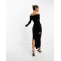 ASOS DESIGN off shoulder twist midi dress