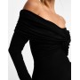 ASOS DESIGN off shoulder twist midi dress