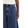 ASOS DESIGN oversized baggy jeans in mid wash blue