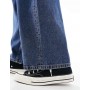 ASOS DESIGN oversized baggy jeans in mid wash blue