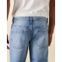 ASOS DESIGN tapered jeans in light wash blue