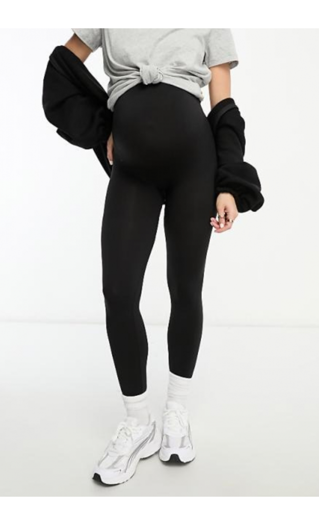Mamalicious Maternity seamless legging in black