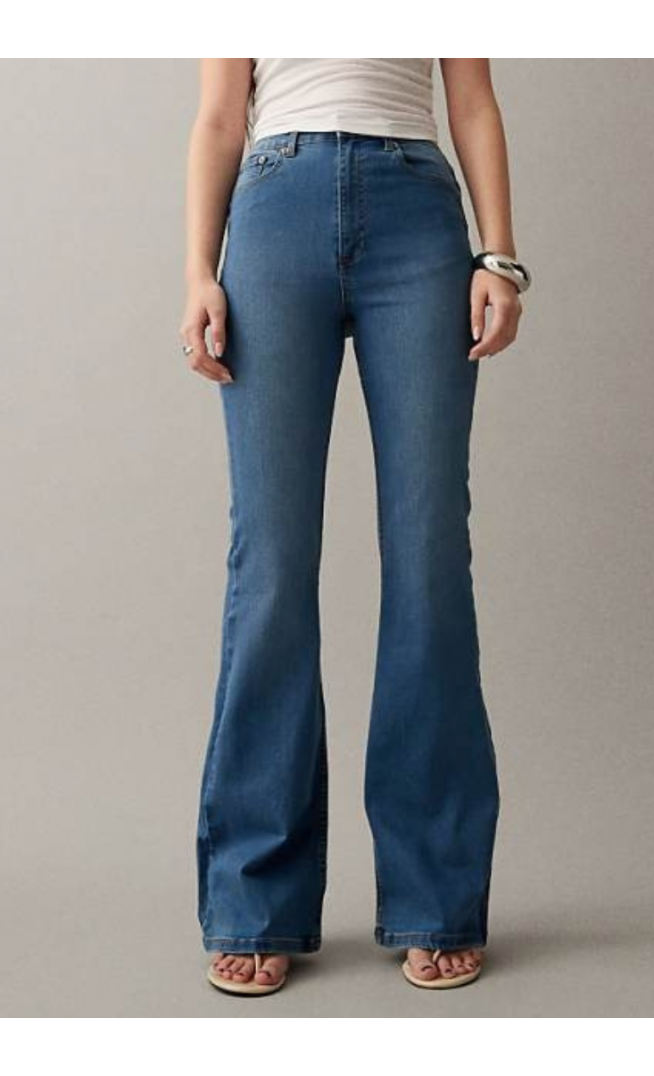 ASOS DESIGN power stretch sculpt flare jeans