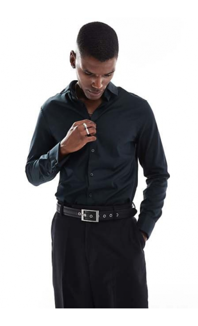 ASOS DESIGN formal easy iron slim twill shirt