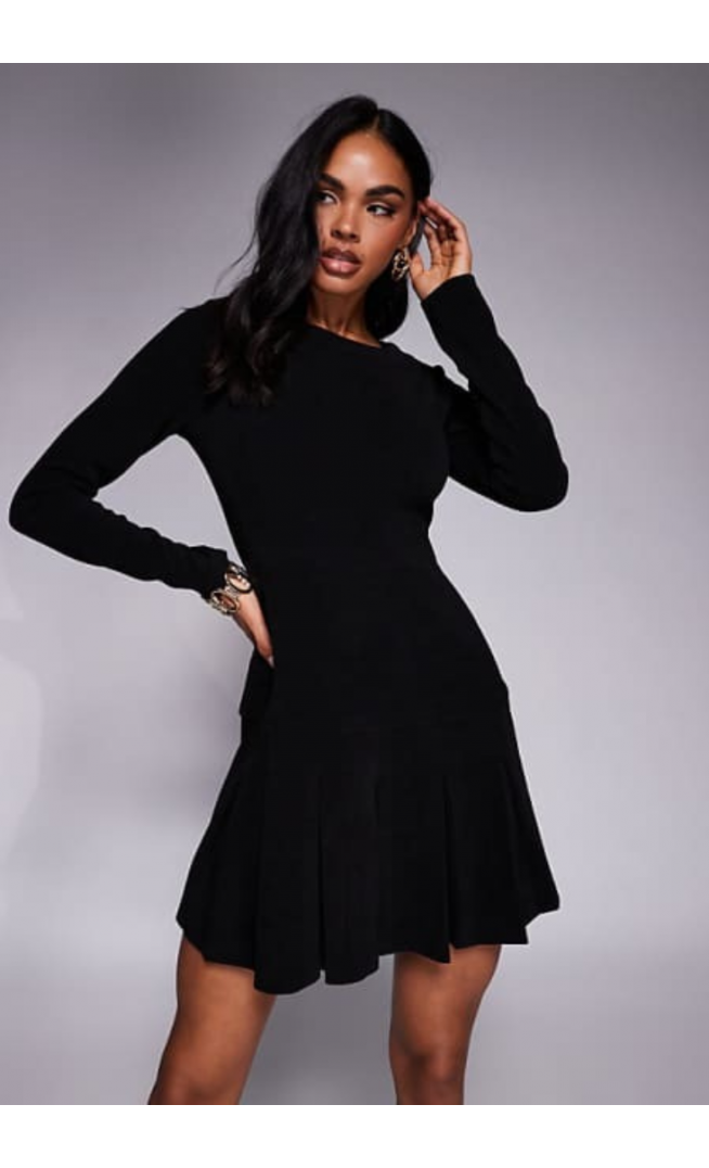 ASOS DESIGN cord drop waist mini dress
