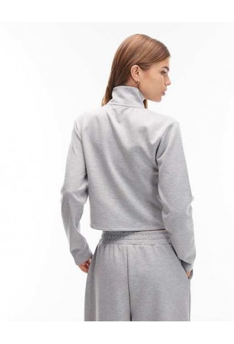 ASOS DESIGN interlock co-ord zip through sweatshirt