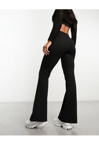 ONLY high waisted flares in black