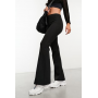 ONLY high waisted flares in black