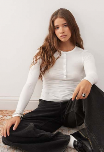 Weekday long sleeve henley...