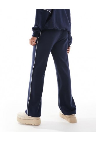 Hollister contrast panel straight leg jogger co-ord in navy