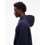 Lacoste tonal logo hoodie in navy