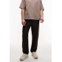 Lacoste straight leg woven trouser in brown