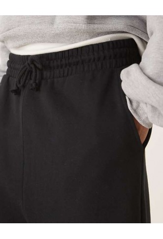 ASOS DESIGN essentials wide leg jogger in black