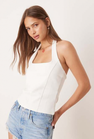 ASOS DESIGN ponte halter...