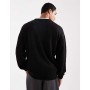 JJ Rebel relaxed fit knit crew jumper in black
