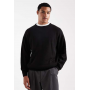 JJ Rebel relaxed fit knit crew jumper in black