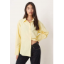 JJXX Bella long sleeve shirt in butter yellow