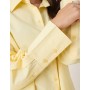 JJXX Bella long sleeve shirt in butter yellow