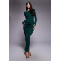 Wanderdoll Eman long sleeve maxi dress in emerald