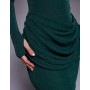 Wanderdoll Eman long sleeve maxi dress in emerald