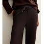New Look Dark Brown Textured Wide Leg Trousers