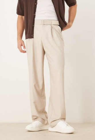 ASOS DESIGN smart wide leg...