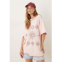 ASOS DESIGN oversized t-shirt with sun embroidery