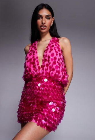 ASOS DESIGN clear sequin...