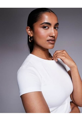 4505 Icon soft touch studio baby t-shirt in white