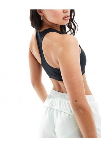 Nike Training Swoosh medium support sports bra in black