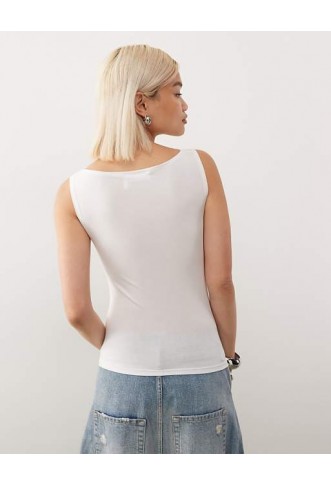 Weekday Annie super soft boat neck tank top