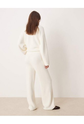 ASOS DESIGN supersoft wide leg trouser co-ord
