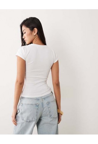 Cotton On all day crew tee in white