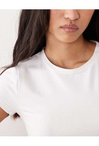 Cotton On all day crew tee in white