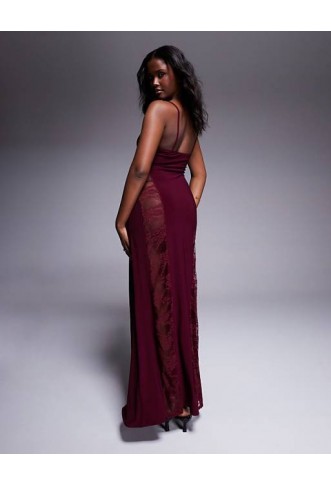 ASOS DESIGN cami lace insert maxi dress