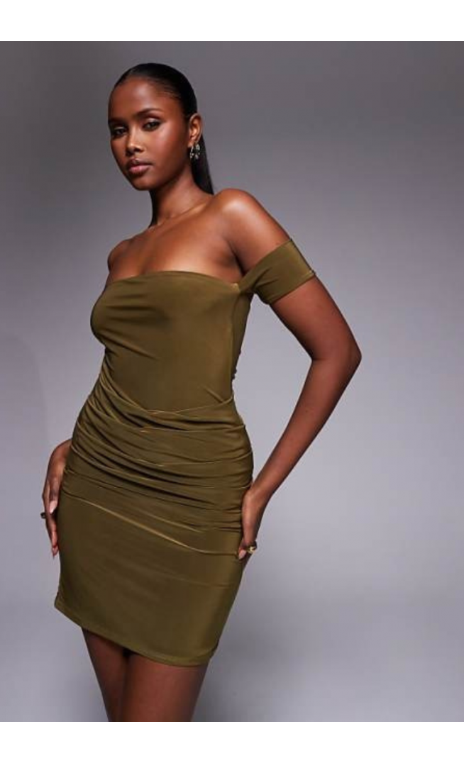 Kaiia exclusive double layered  mini dress