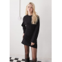 Weekday cinch waist long sleeve mini dress