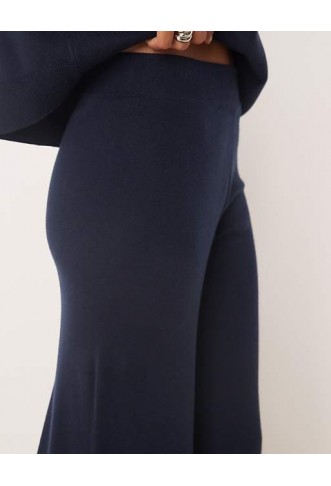 Mango knitted soft touch wide leg co-ord trousers