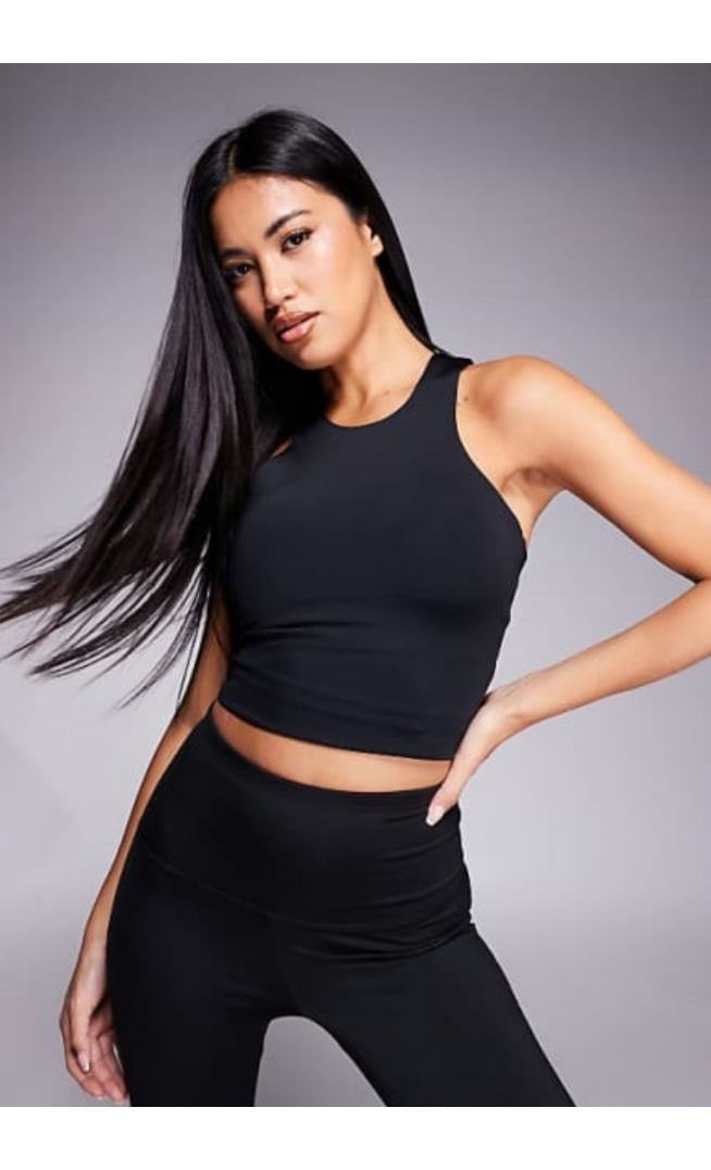 4505 Icon active vest with inner bra in black