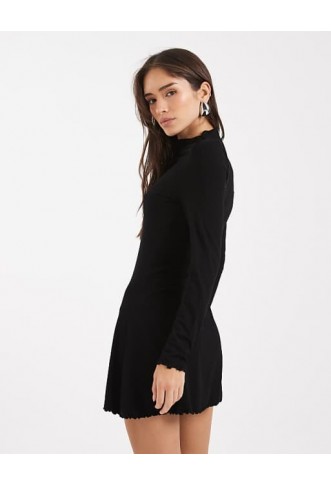 Miss Selfridge grown on neck fit and flare mini dress