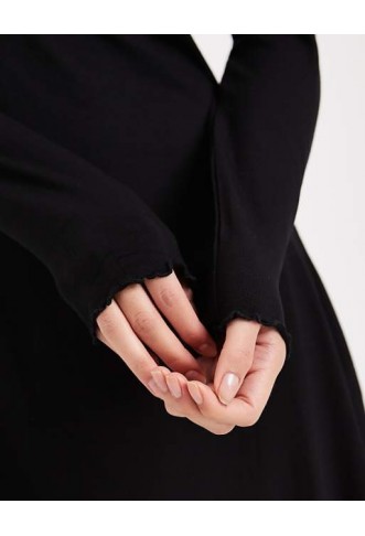 Miss Selfridge grown on neck fit and flare mini dress