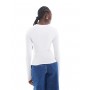Cotton On long sleeve crew top in white