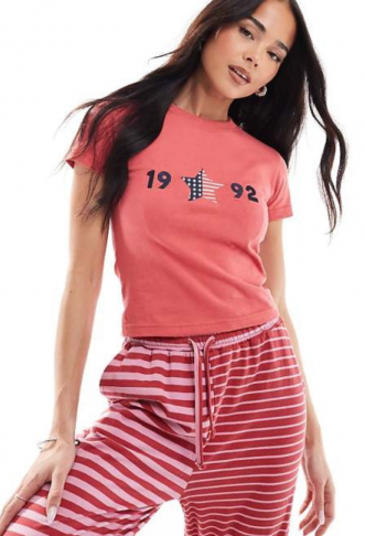 Daisy Street crop baby tee...