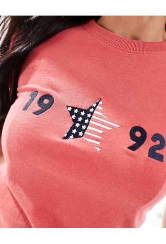 Daisy Street crop baby tee with 1992 graphic