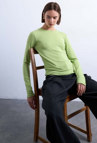 Topshop premium rib long...